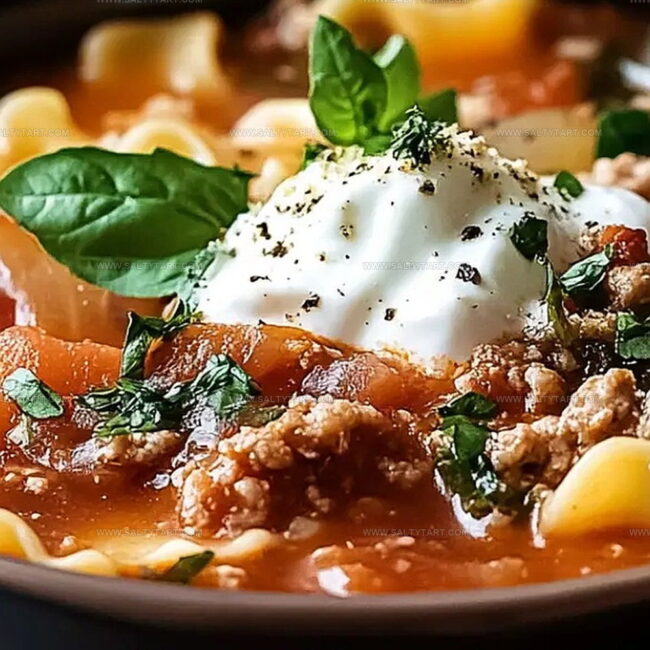 Slow Cooker Lasagna Soup for Cozy Weeknights