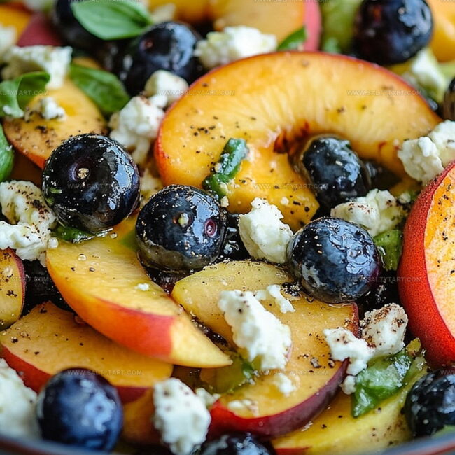 What Makes Blueberry Peach Feta Salad So Fresh