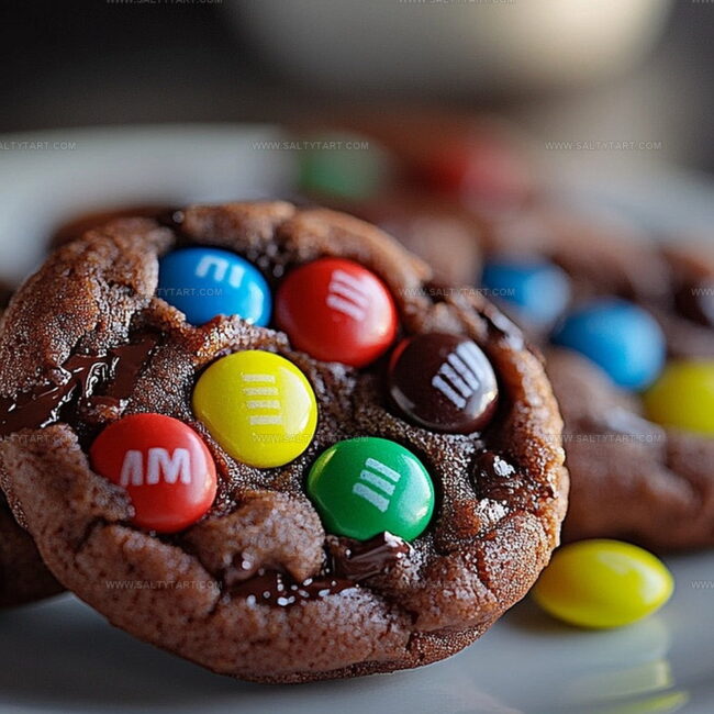 Chocolate Lava M&M Surprise Cookie Features