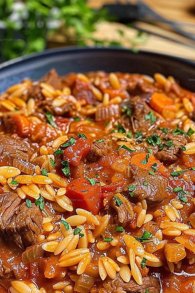 Variations on Giouvetsi Greek Beef Stew