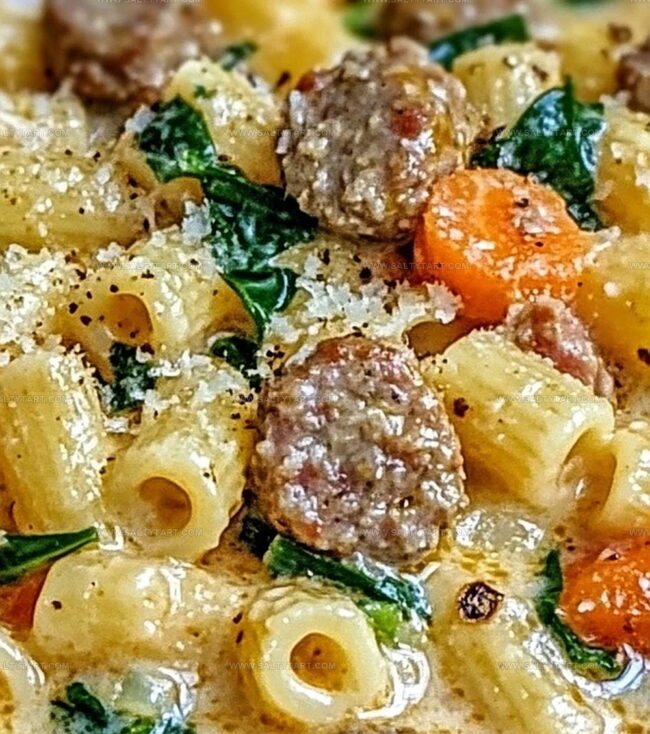Parmesan Italian Sausage Ditalini Soup Highlights