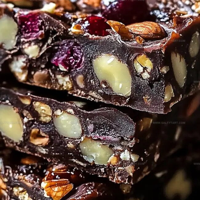 Chocolate Fruit and Nut Bars for Sweet Snacking