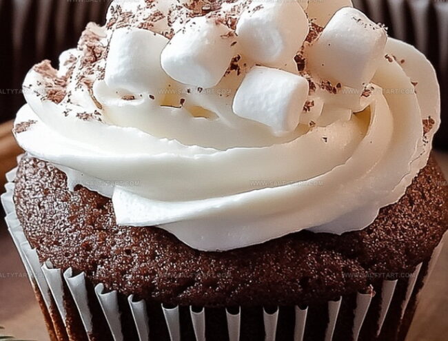 Steps for Baking Cocoa Cupcakes With Marshmallow