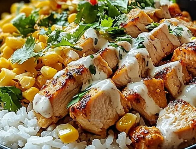 How to Make Street Corn Chicken Rice Bowl