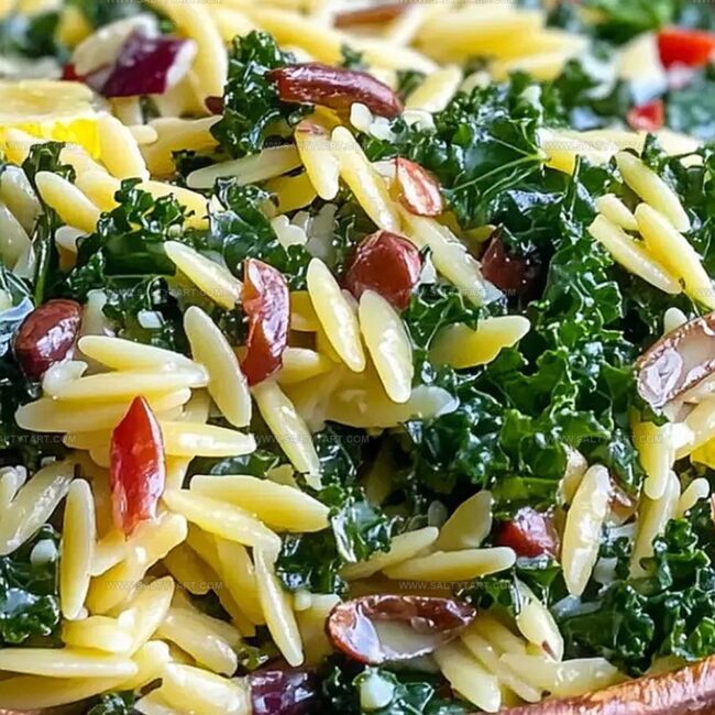 Orzo Kale Salad with Lemon Vinaigrette Bursting with Freshness