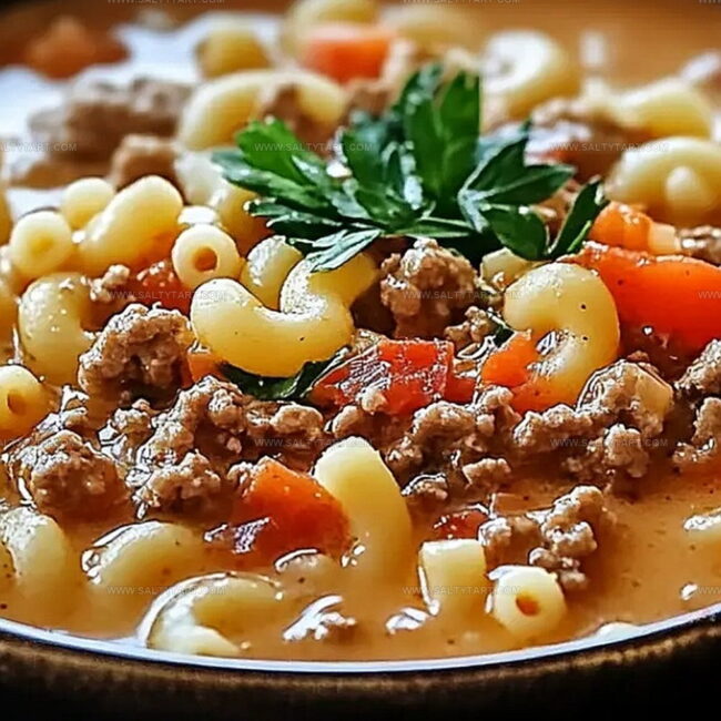 Why Macaroni Cheeseburger Soup Is a Family Favorite