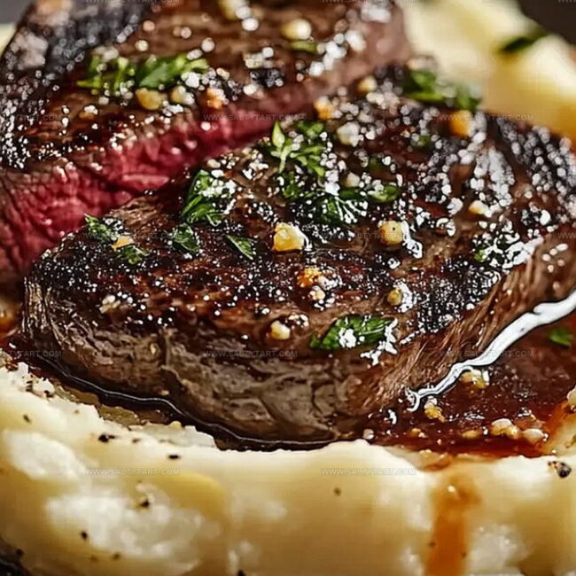Garlic Butter Steak with Creamy Mash That Hits the Spot