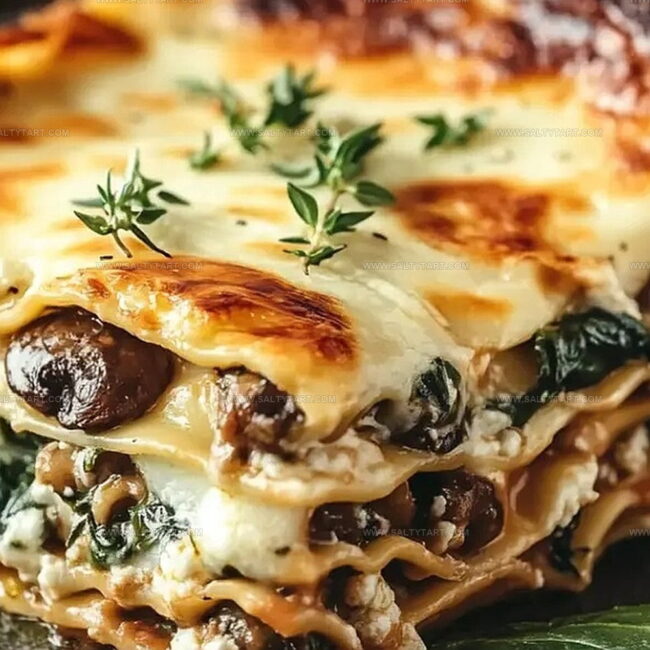 Mushroom and Spinach Lasagna That Comforts the Soul