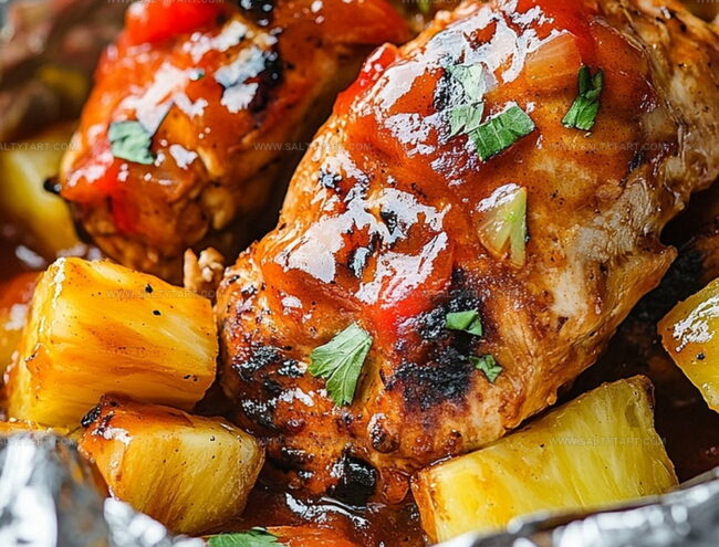 How to Make Hawaiian BBQ Chicken Foil Packets