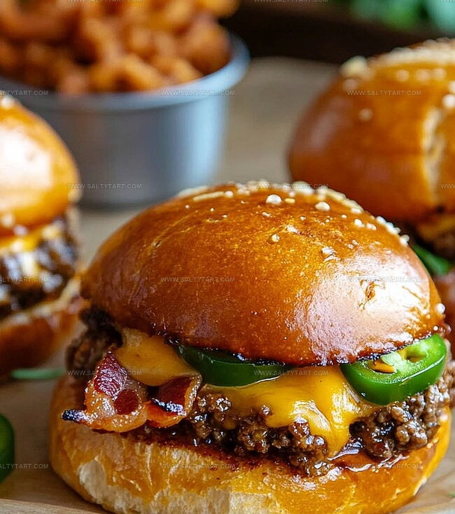 Pretzel Cowboy Sliders Bringing Savory Flavors To The Table