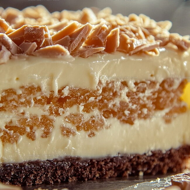 White German Chocolate Cake with Cheesecake Center