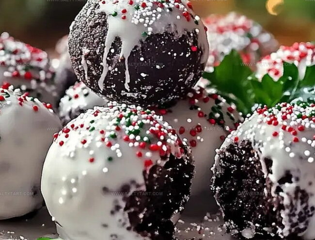 Steps to Make Festive Christmas Oreo Balls