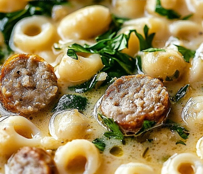 Cooking Creamy Sausage Ditalini Soup