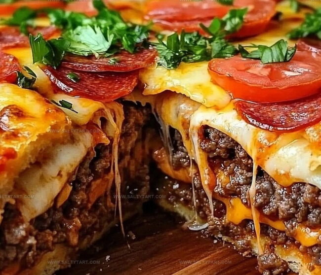 How to Make Pizza Burger Pie