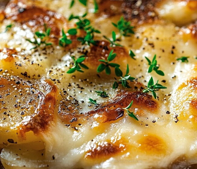 Stepwise Instructions For French Onion Potato Bake