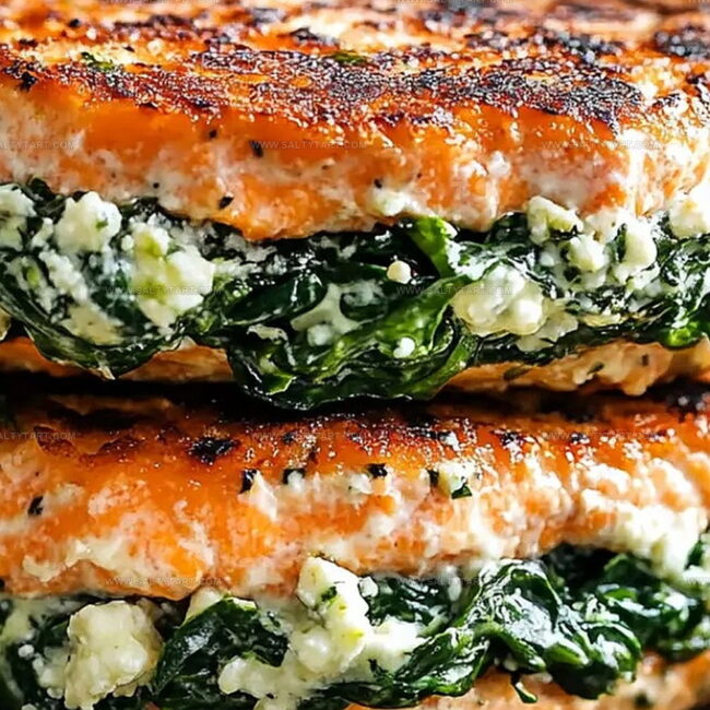 Why Spinach Feta Salmon Burgers Taste So Good