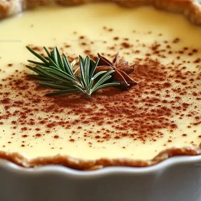Why Cinnamon-Vanilla Custard Pie Is a Holiday Treat