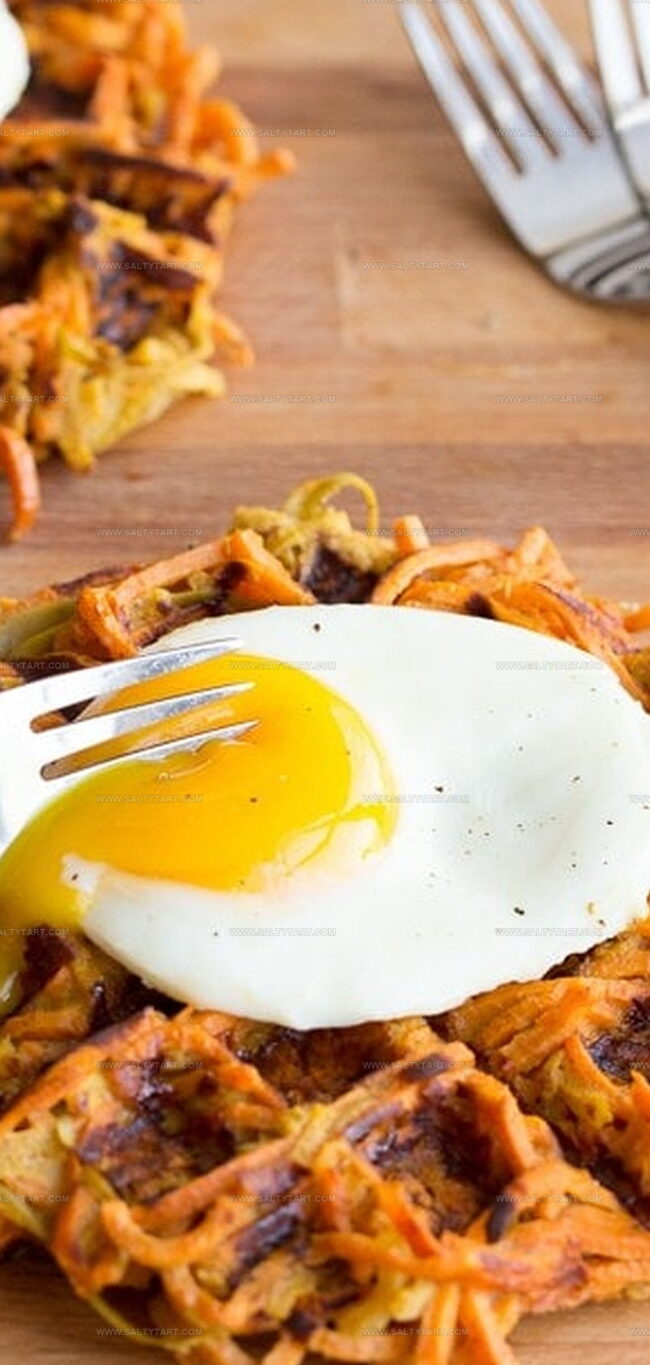 Cinnamon Apple Sweet Potato Waffles to Savor