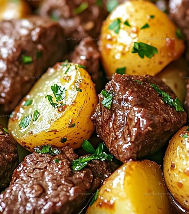 Slow Cooker Garlic Butter Beef Bites And Potatoes Made Simple