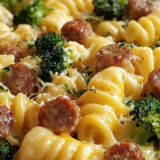 Cheesy Sausage and Broccoli Pasta with Crescent Rolls You’ll Love