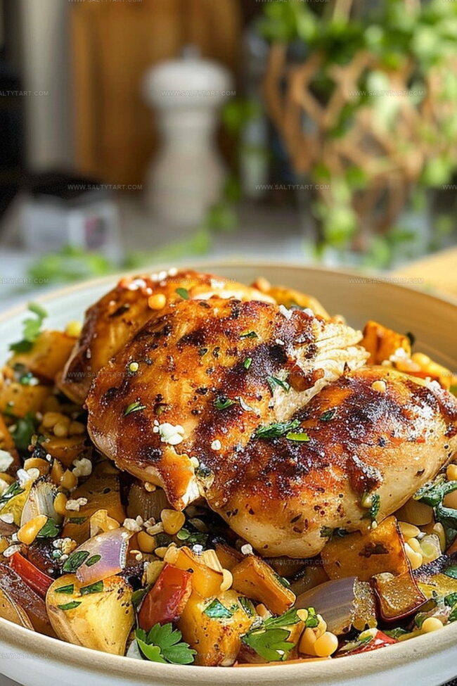 Variations on Mediterranean Chicken Skillet