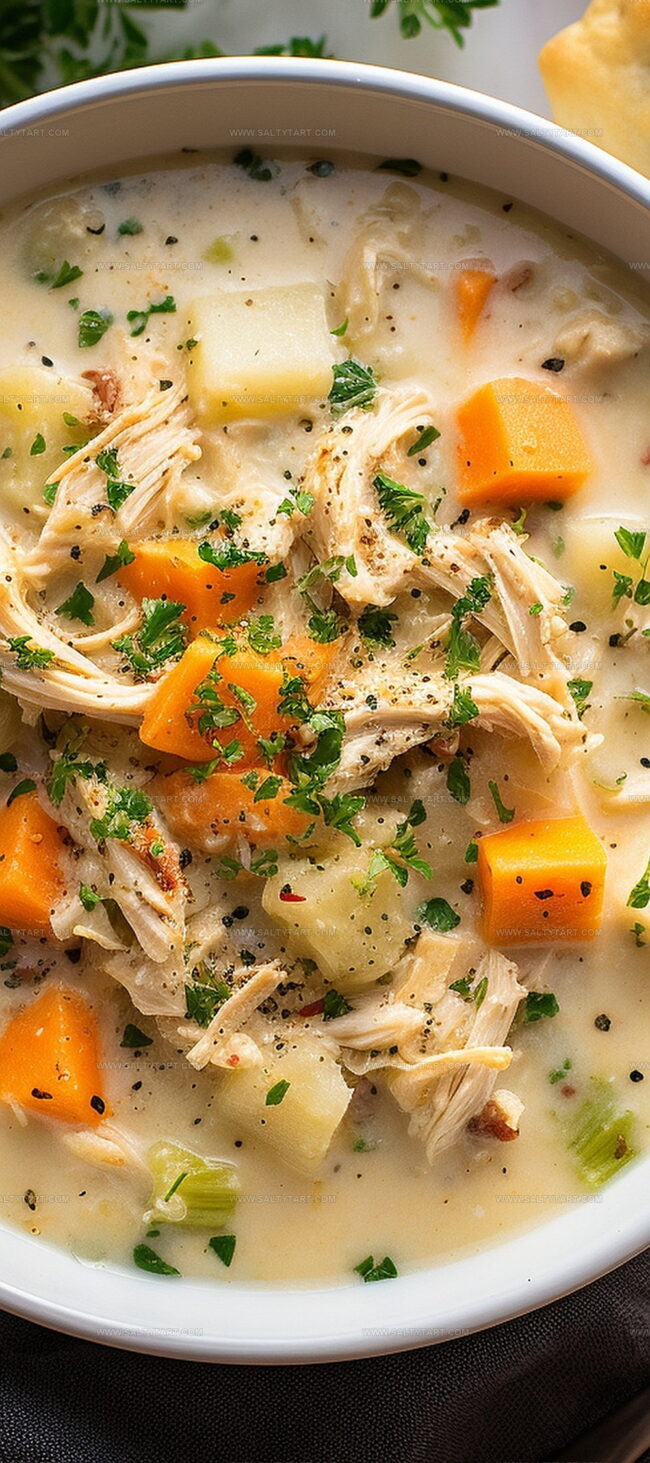 Ingredients for Crockpot Chicken Pot Pie Soup