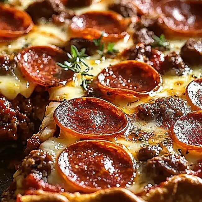 Deep Hamburger Sausage & Pepperoni Pie Notes