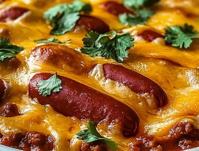 Steps for Baking Chili Cheese Dog Casserole