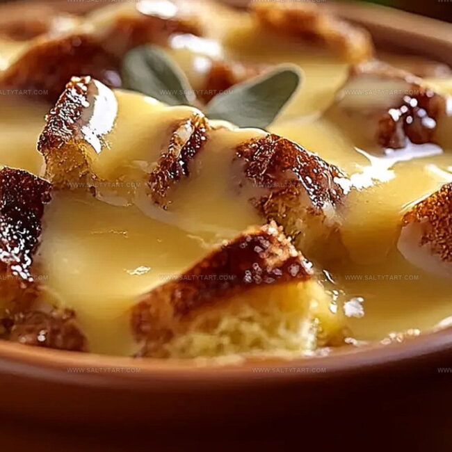 Why Bread Pudding with Vanilla Sauce Comforts