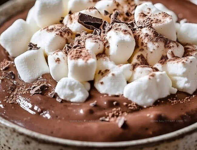 Steps for Making Marshmallow Chocolate Dip