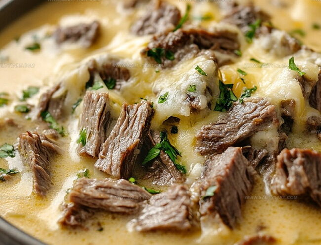 How to Make Philly Cheese Steak Soup