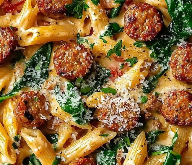 Instructions To Make Creamy Cajun Sausage Pasta