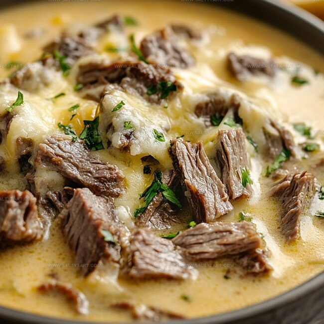 Why Philly Cheese Steak Soup Is So Hearty