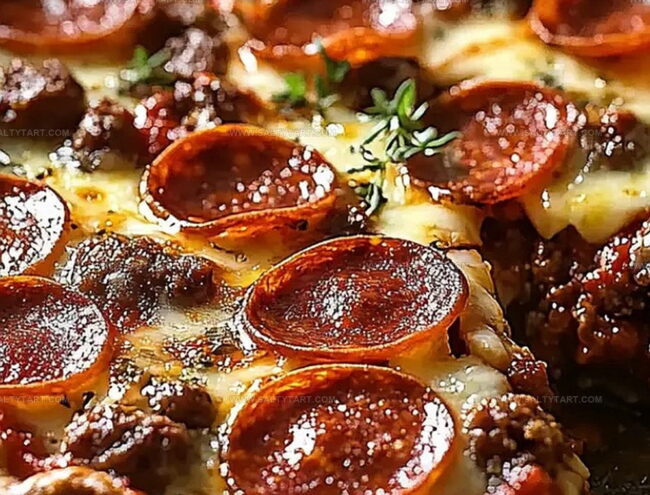 How to Bake Deep Hamburger Sausage & Pepperoni Pie