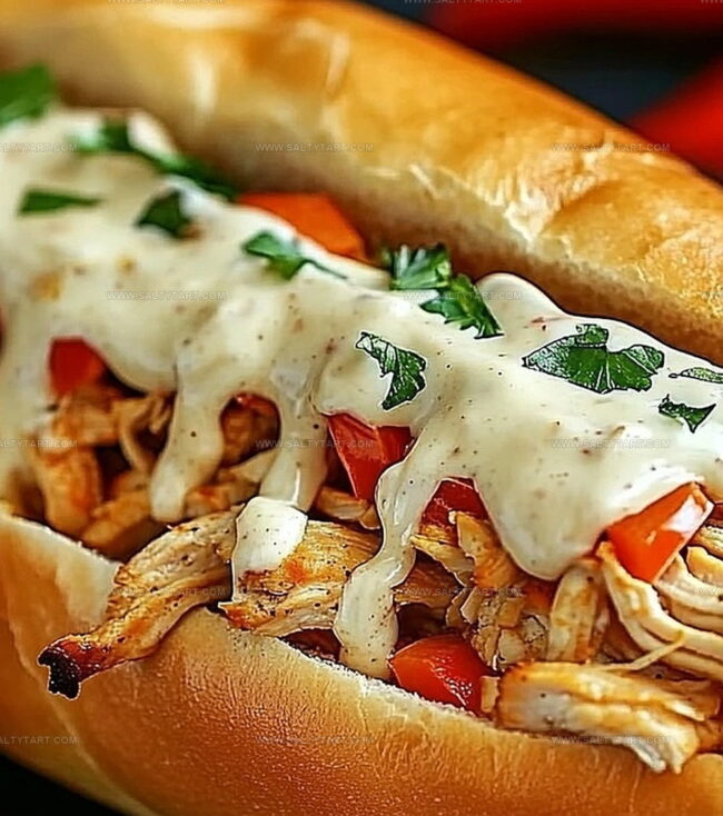 Slow Cooker Chicken Philly Sandwiches Savory And Tender