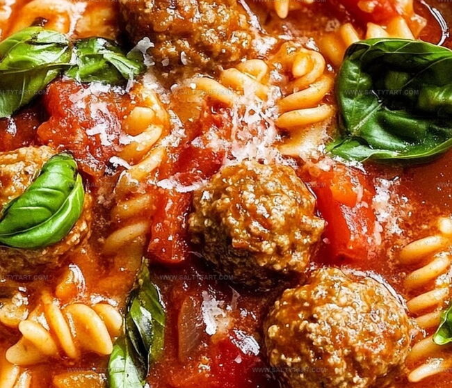 Making Italian Meatball Soup at Home