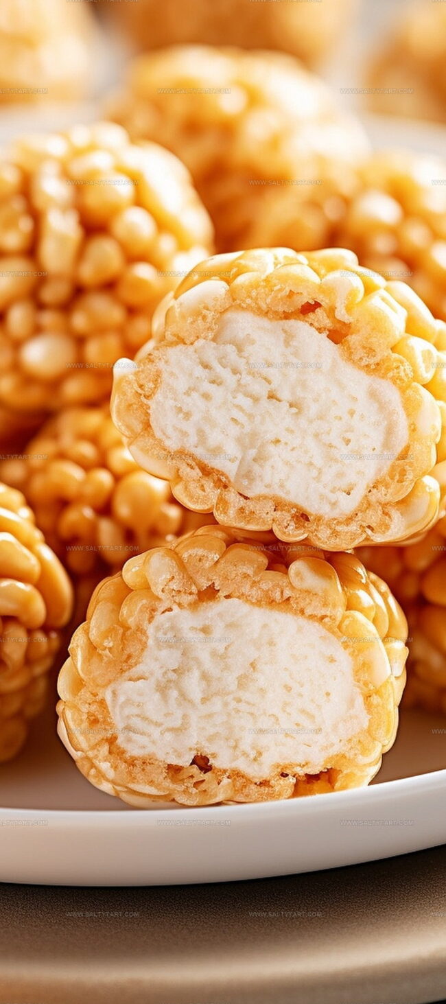 Ingredients for Caramel Marshmallow Rice Krispie Balls