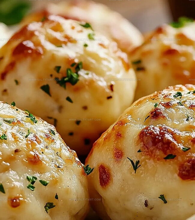 Garlic Butter Cheese Bombs Melt-In-Your-Mouth Appetizers