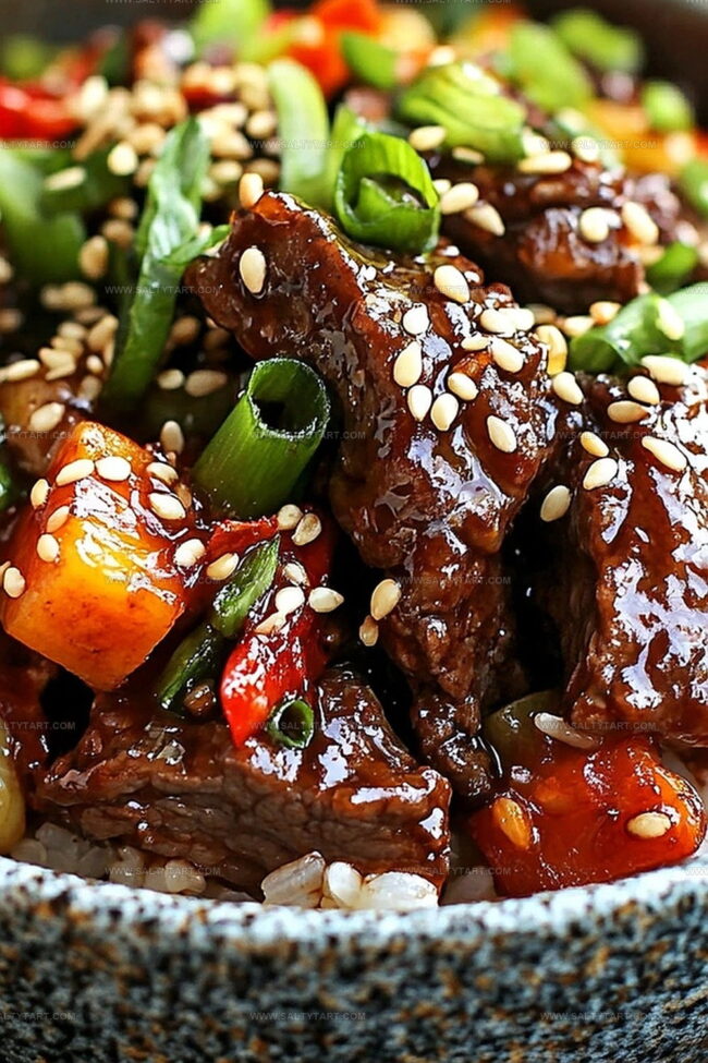 Beef And Pepper Rice Bowl Flavorful One-Pot Meal