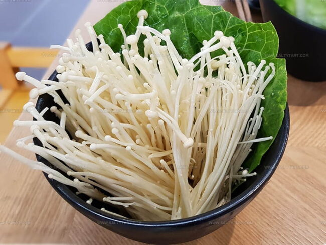 Taste Of Enoki Mushrooms